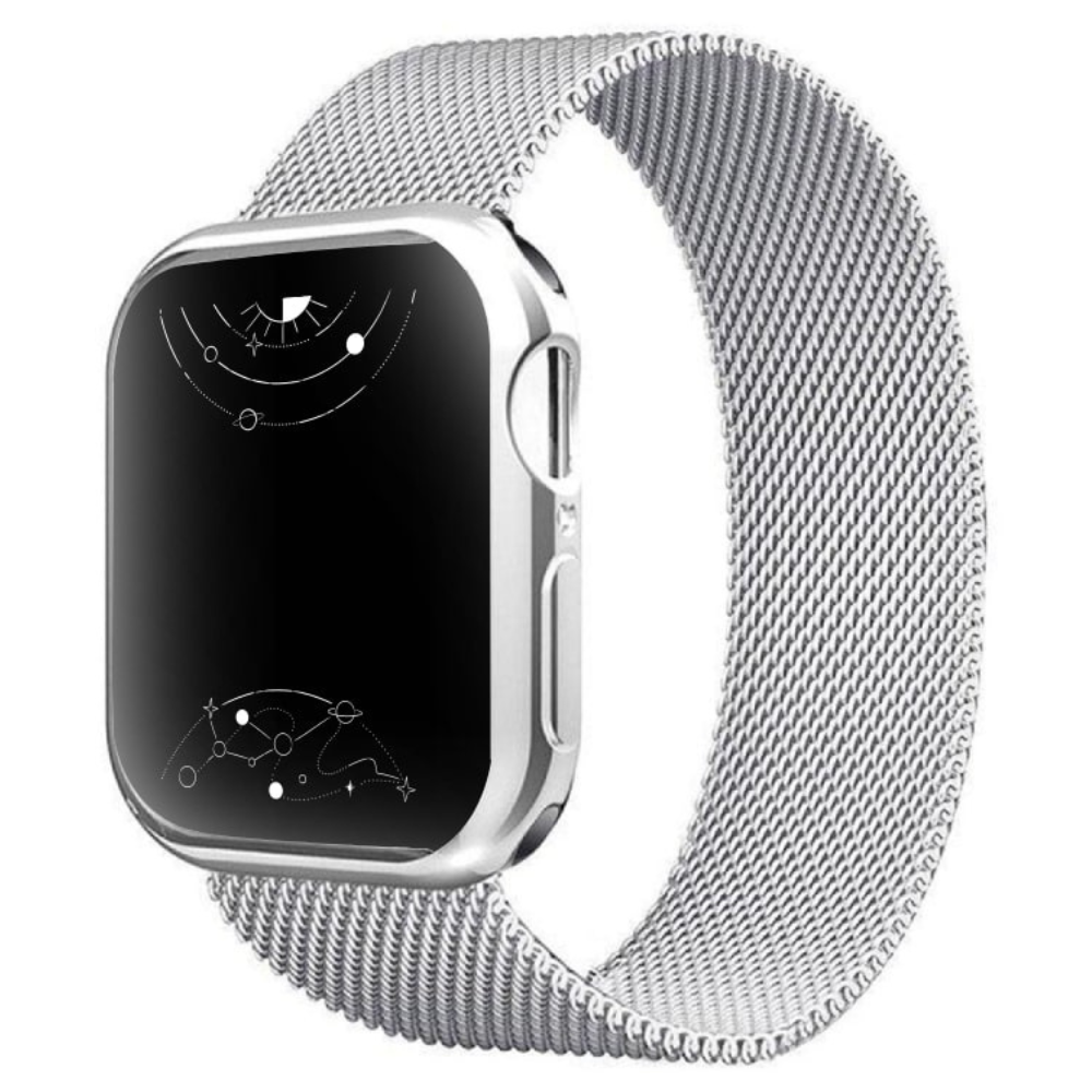 Jasper Milanese Stainless Steel Band With Case