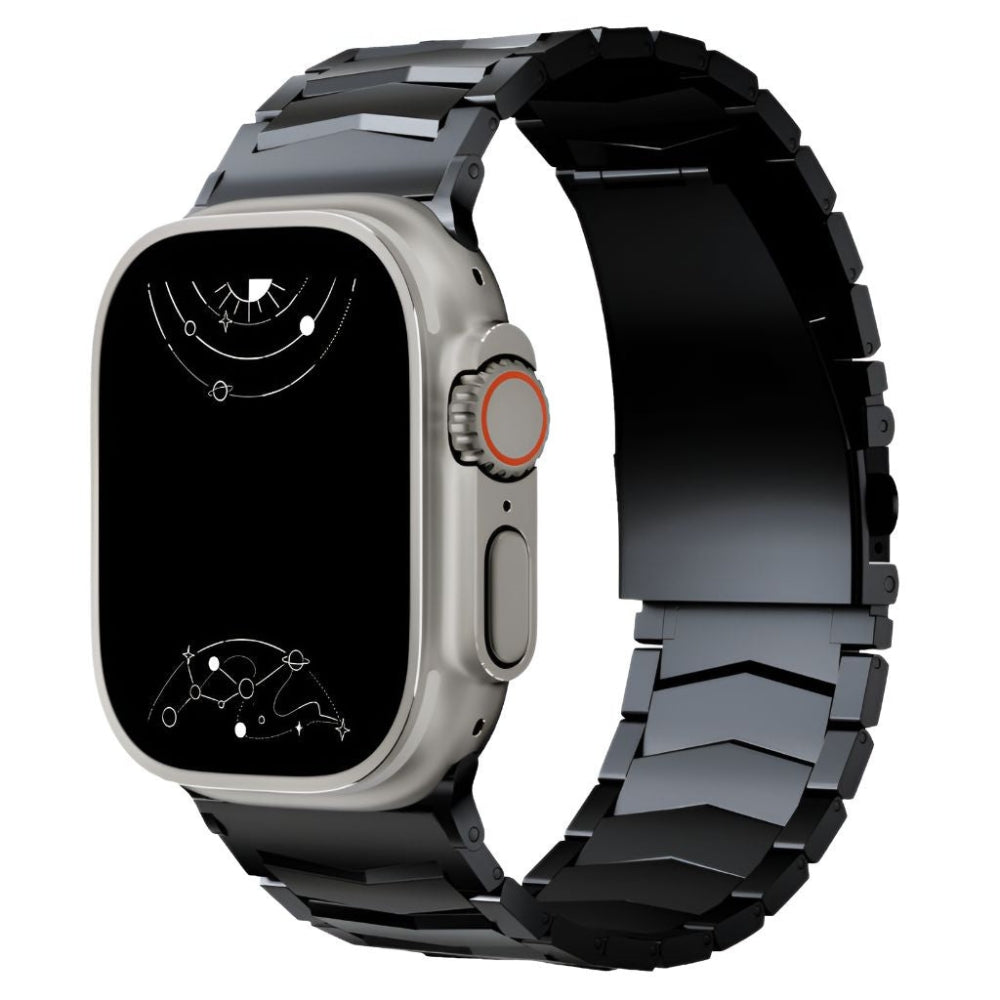 Tenax Titanium Steel Link Band For iWatch Series 1-11, SE/2/3, Ultra/2/3,  Elegant Straps