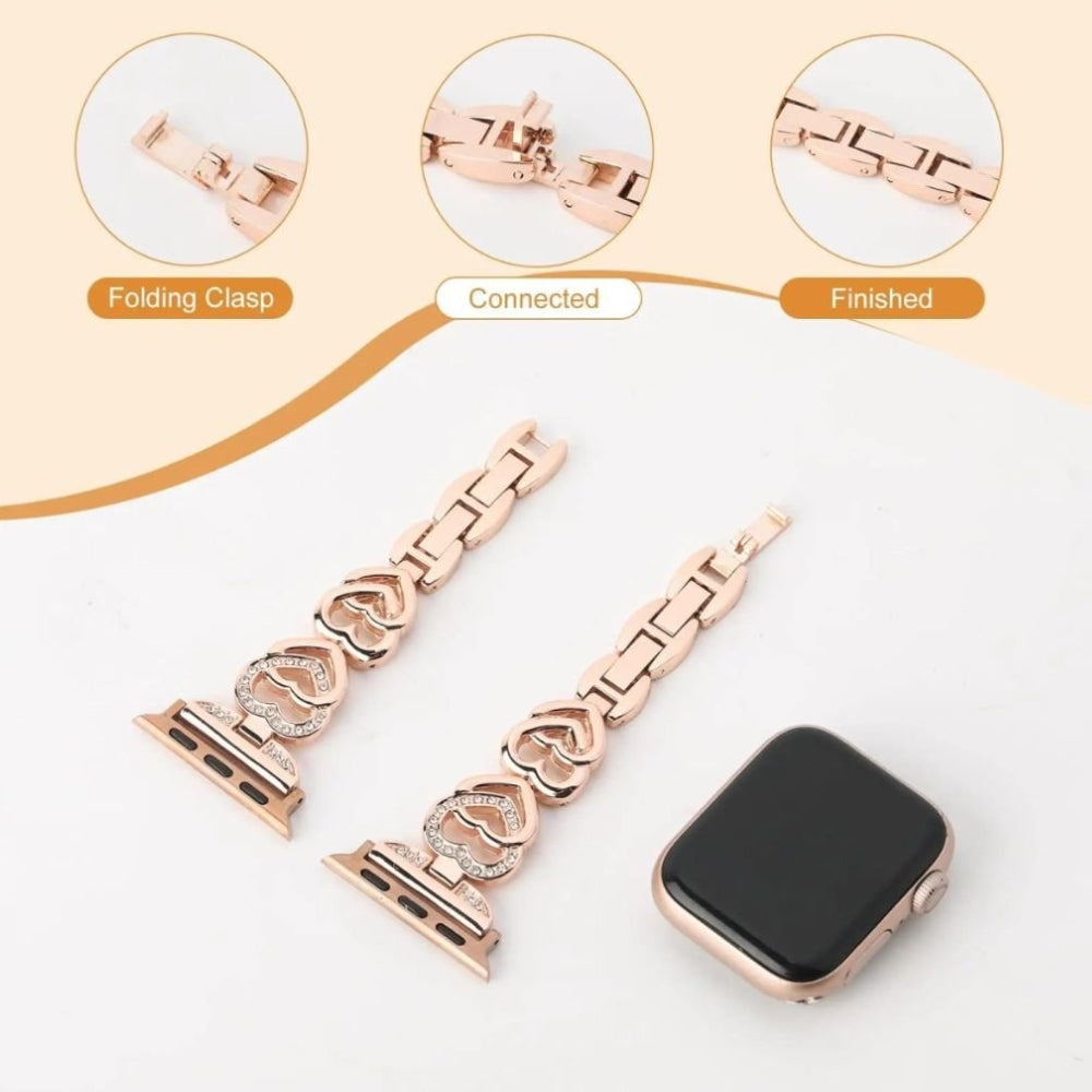 Venustus Heart Link Stainless Steel Band - Astra Straps