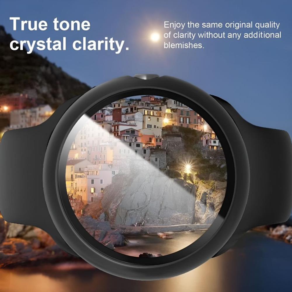 Poli Tempered Screen Protector for Google Pixel Watch with Case