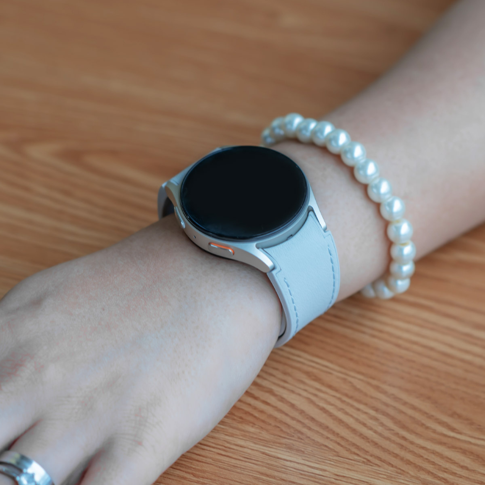 Plurimi Genuine Leather And Silicone Galaxy Band