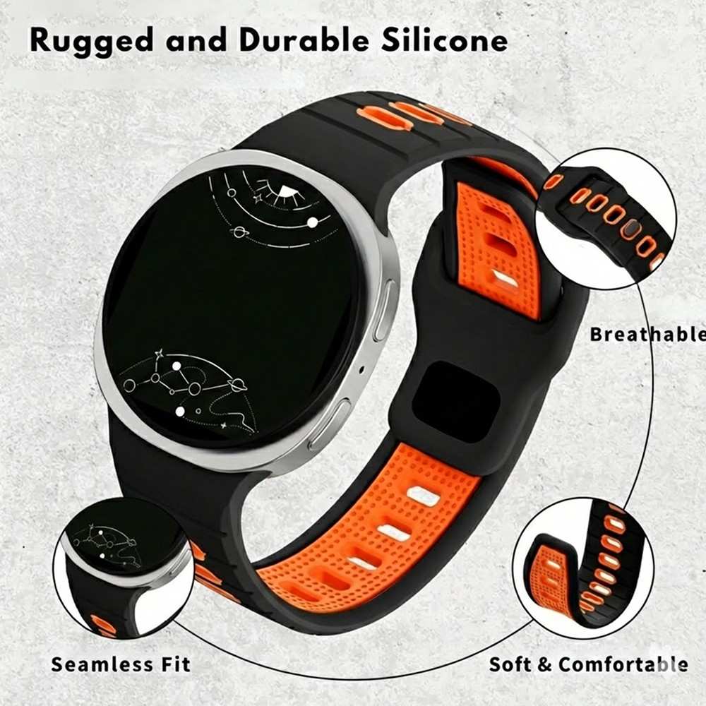 Aeris Duo - Tone Silicone Sport Watch Band - Astra Straps