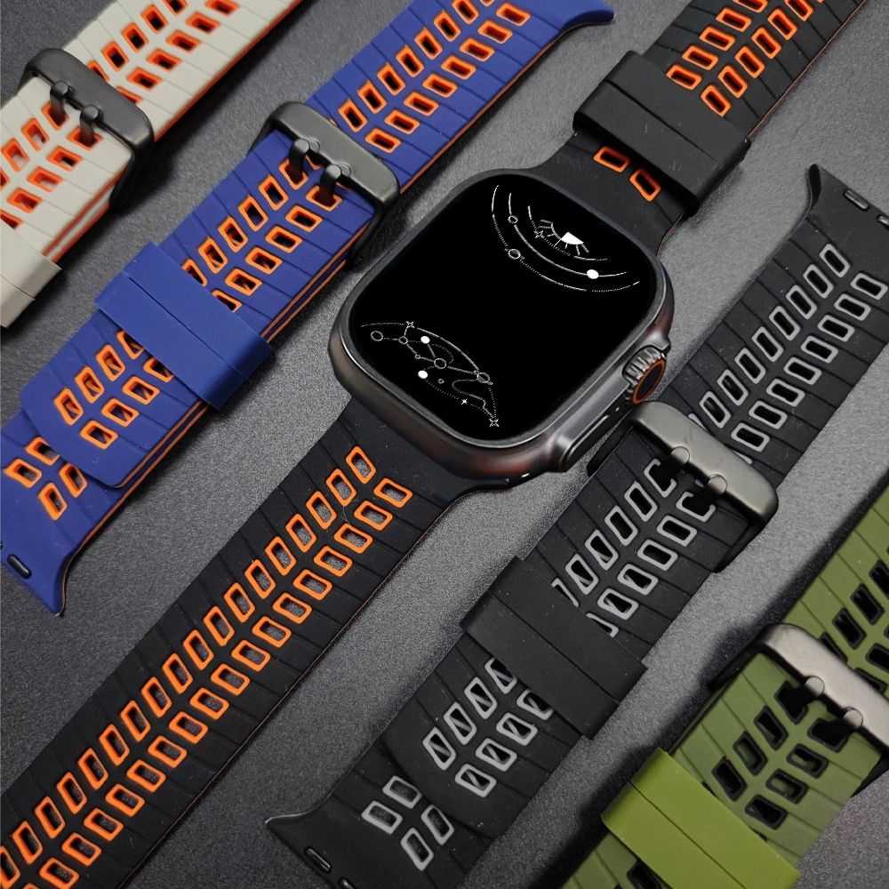 Arche Two-Tone Silicone Sports Band - Astra Straps