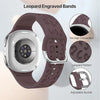 Diruo Engraved Leopard Silicone Band For Galaxy Watch 8 - Astra Straps