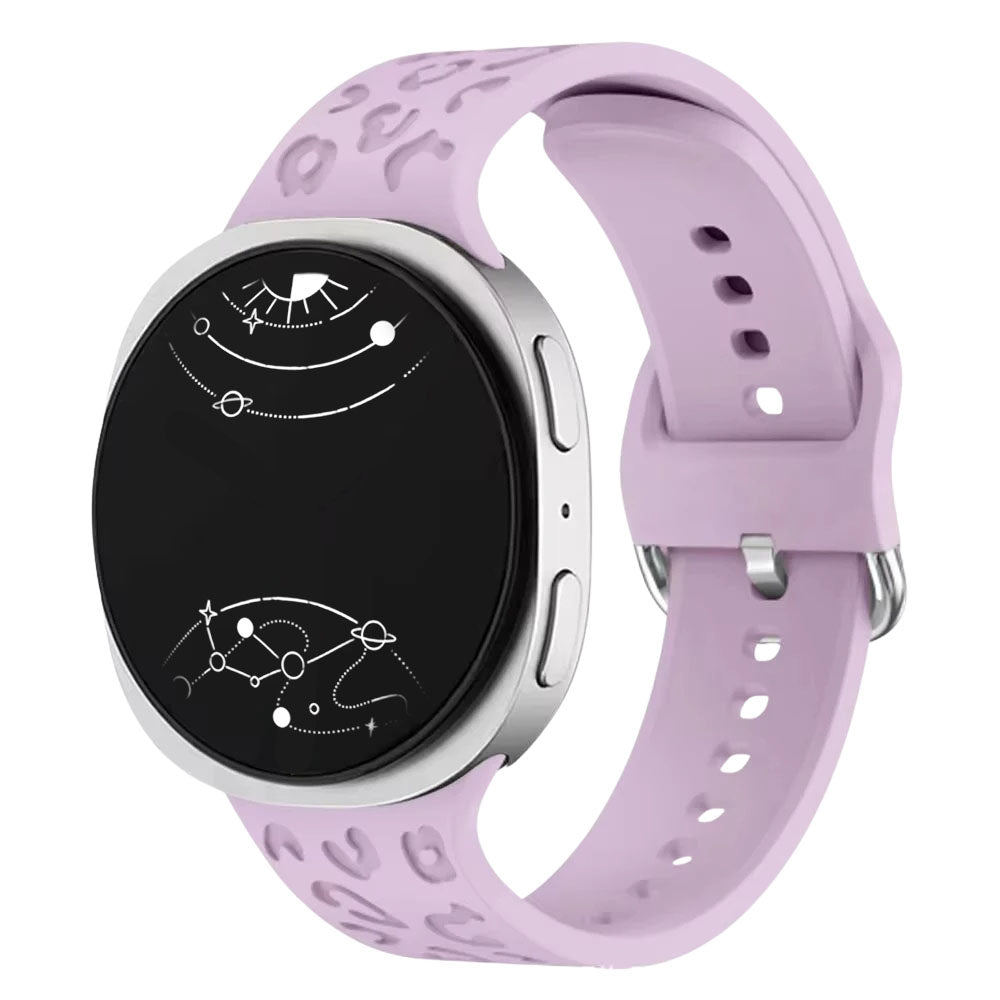 Diruo Engraved Leopard Silicone Band For Galaxy Watch 8 - Astra Straps