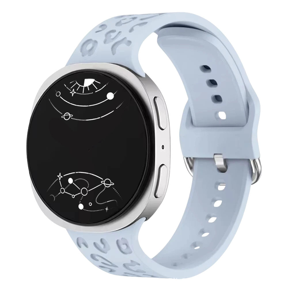 Diruo Engraved Leopard Silicone Band For Galaxy Watch 8 - Astra Straps