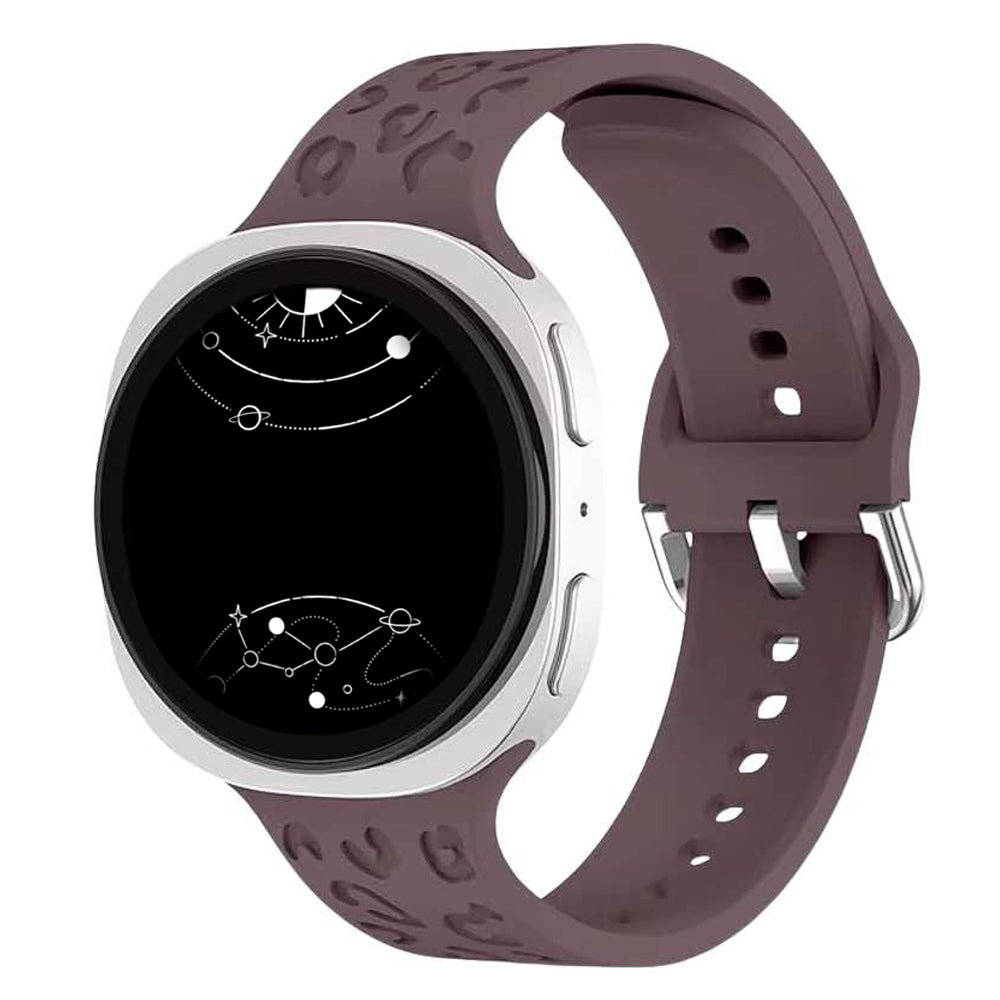 Diruo Engraved Leopard Silicone Band For Galaxy Watch 8 - Astra Straps