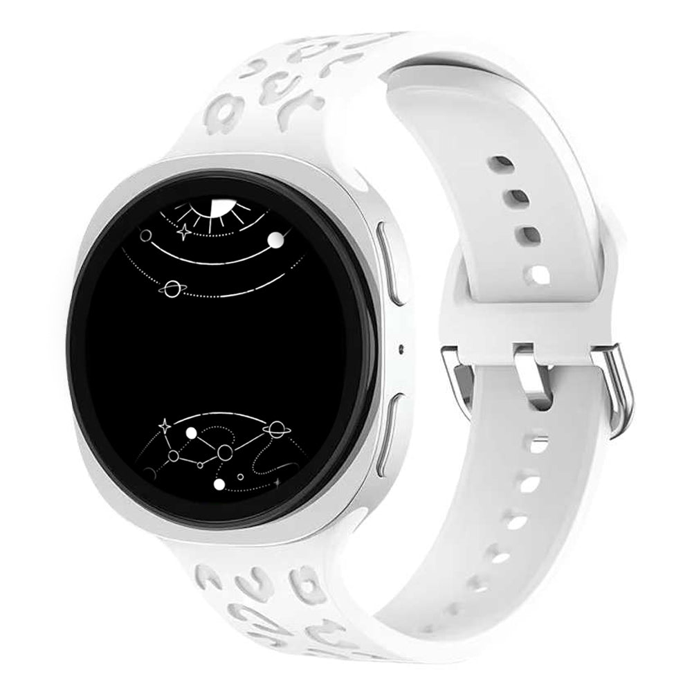 Diruo Engraved Leopard Silicone Band For Galaxy Watch 8 - Astra Straps