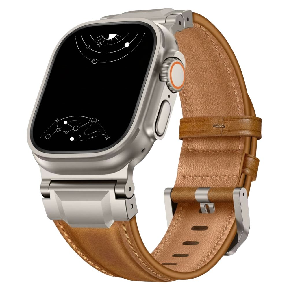 Ferronix Genuine Leather Metal Band - Astra Straps