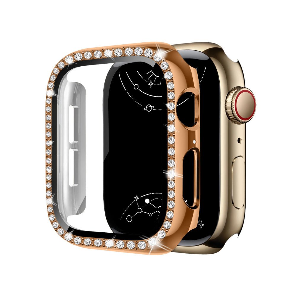 Indigeo Bling Diamond Tempered Glass Case For Apple Watch Series 10
