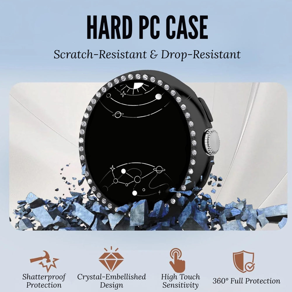 Infelix Diamond Bedazzled Bumper Case for Google Pixel Watch - Astra Straps 