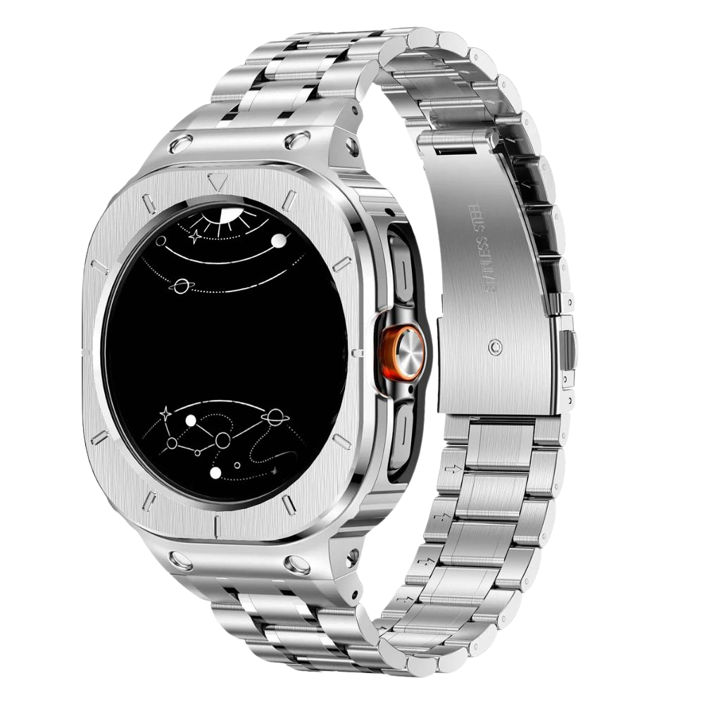 Laudo Stainless Steel Band With Case for Galaxy Watch Ultran - Astra Straps
