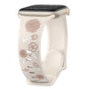 Lenio Engraved Flower Silicone Band - Astra Straps