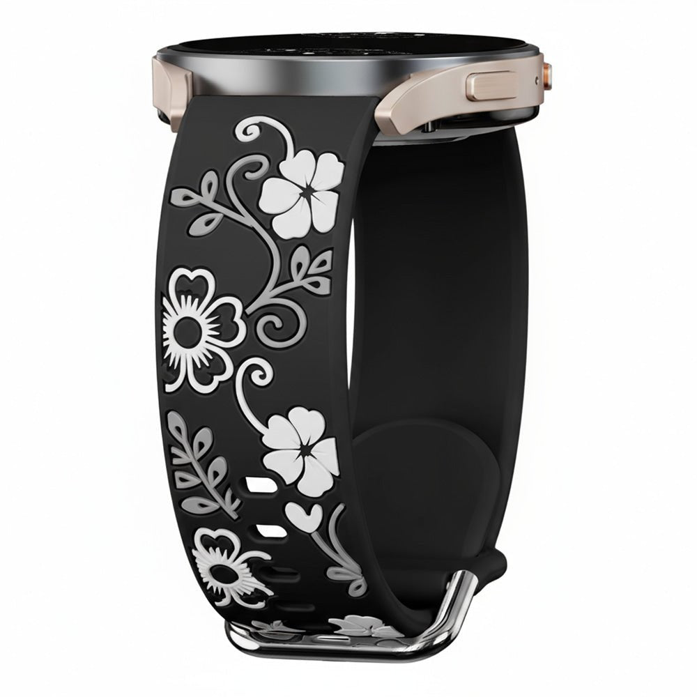Teneo Engraved Floral Silicone Galaxy Band - Astra Straps