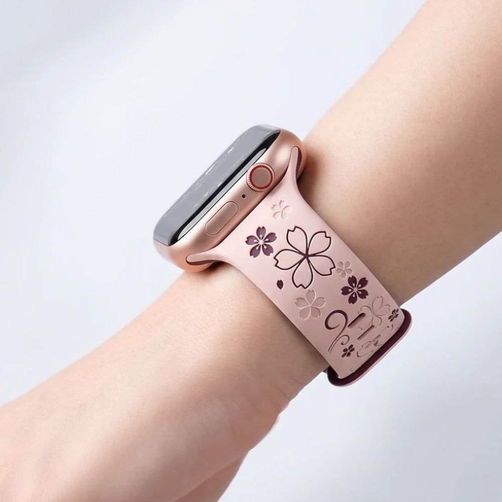 Vae Flower Engraved Silicone Band - Astra Straps