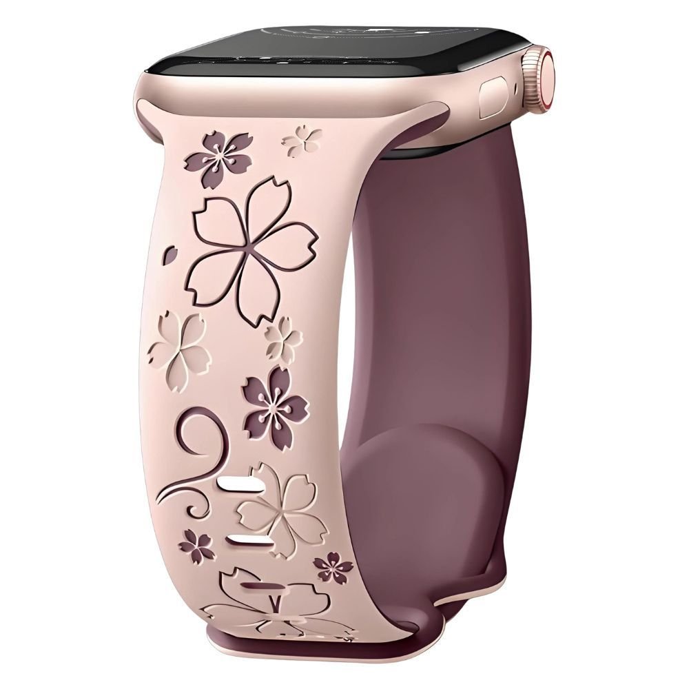 Vae Flower Engraved Silicone Band - Astra Straps