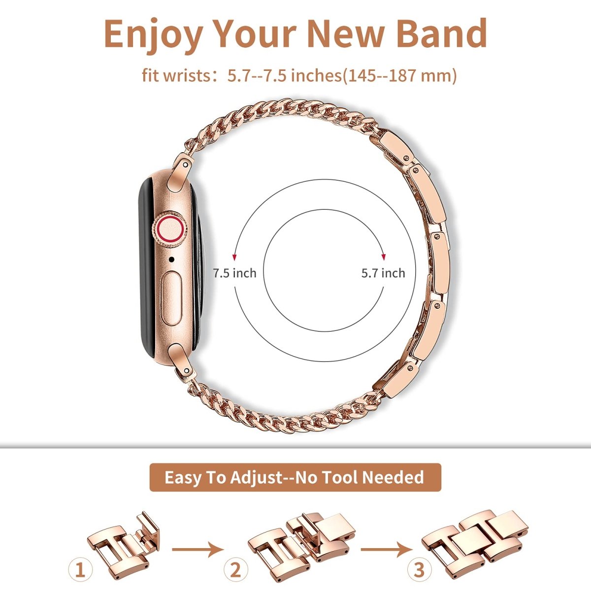Aliqui Designer Stainless Steel Band + Case - Astra Straps